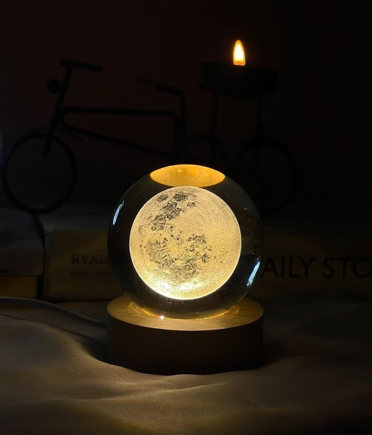 Moonlight Crystal Ball Night Lamp – Illuminate Your Space with Magic ✨