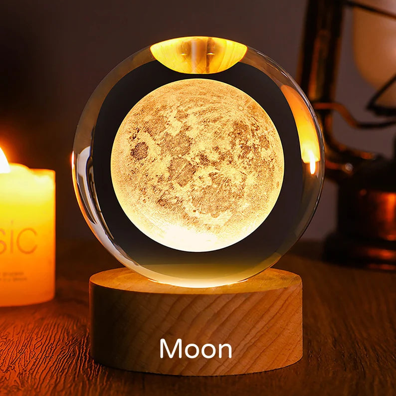 Moonlight Crystal Ball Night Lamp – Illuminate Your Space with Magic ✨