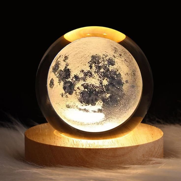 Moonlight Crystal Ball Night Lamp – Illuminate Your Space with Magic ✨