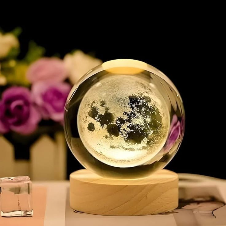 Moonlight Crystal Ball Night Lamp – Illuminate Your Space with Magic ✨